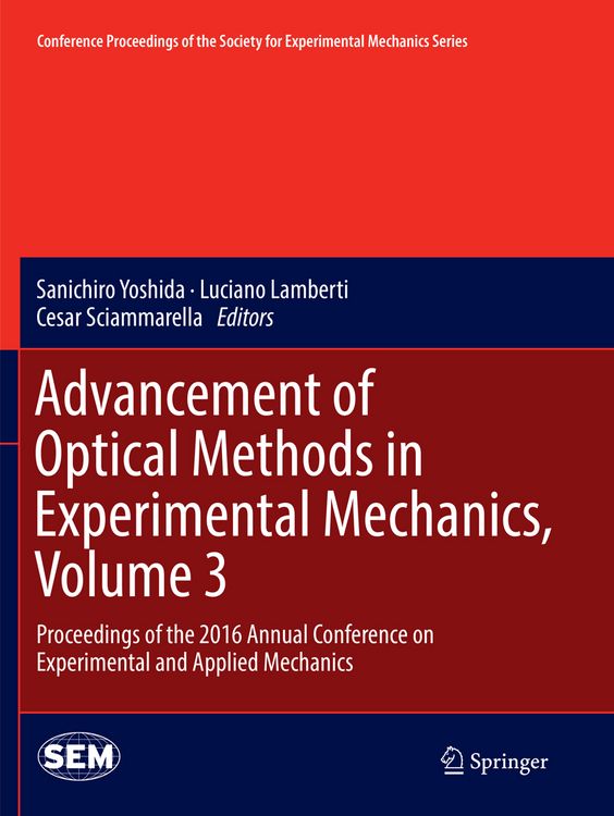 Produktbild: Advancement of Optical Methods in Experimental Mechanics, Volume 3