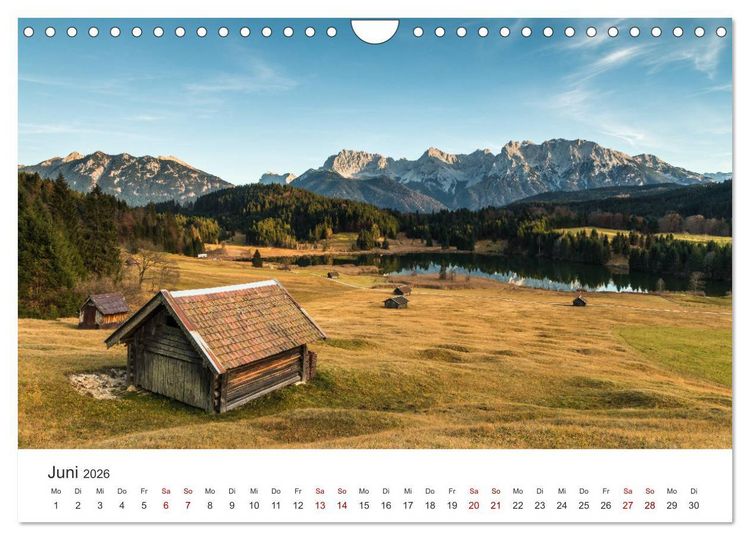 Produktbild: Berge und Seen - Die Perlen der Natur (Wandkalender 2026 DIN A4 quer), CALVENDO Monatskalender