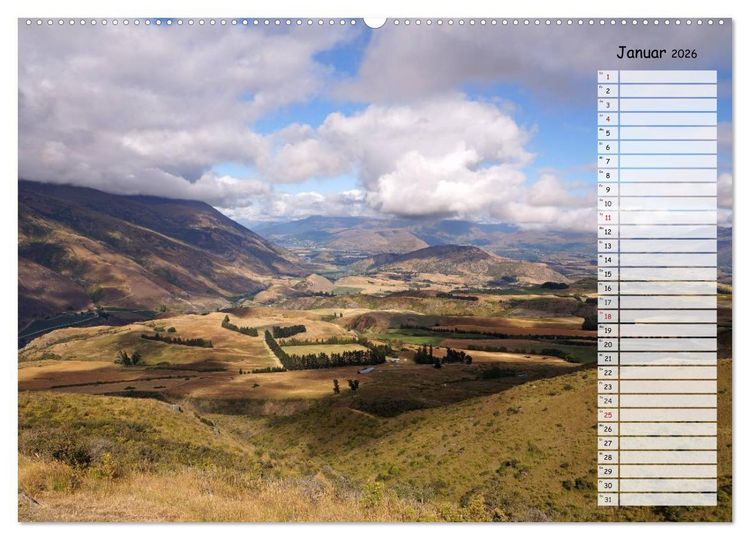 Produktbild: Kia ora, Aotearoa - Wunderbares Neuseeland (Wandkalender 2026 DIN A2 quer), CALVENDO Monatskalender