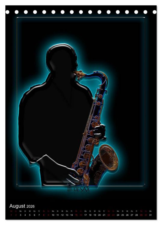 Produktbild: Jazz Ewig (Tischkalender 2026 DIN A5 hoch), CALVENDO Monatskalender