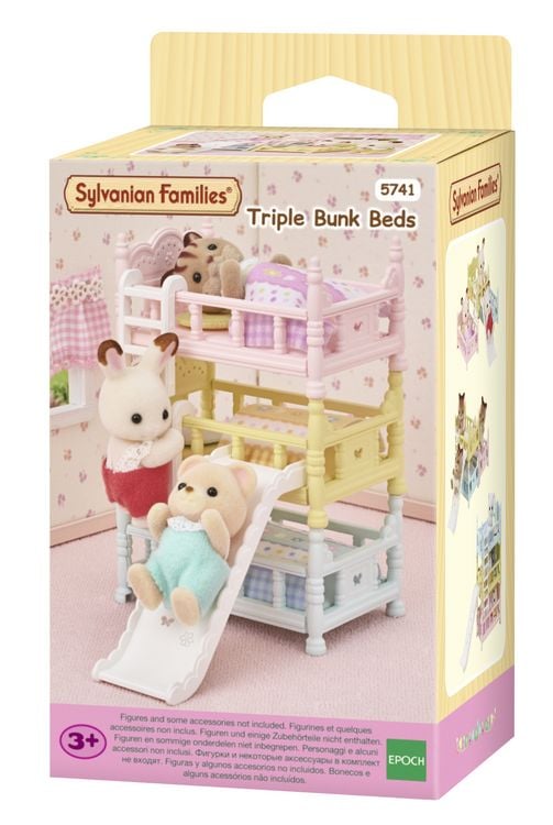 Produktbild: Sylvanian Families 5741 - Tripl Bunk Beds, Dreist&ouml;ckiges Babyhochbett, Puppenzubeh&ouml;r