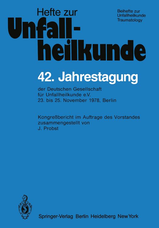 Produktbild: 42. Jahrestagung der Deutschen Gesellschaft f&uuml;r Unfallheilkunde e.V.