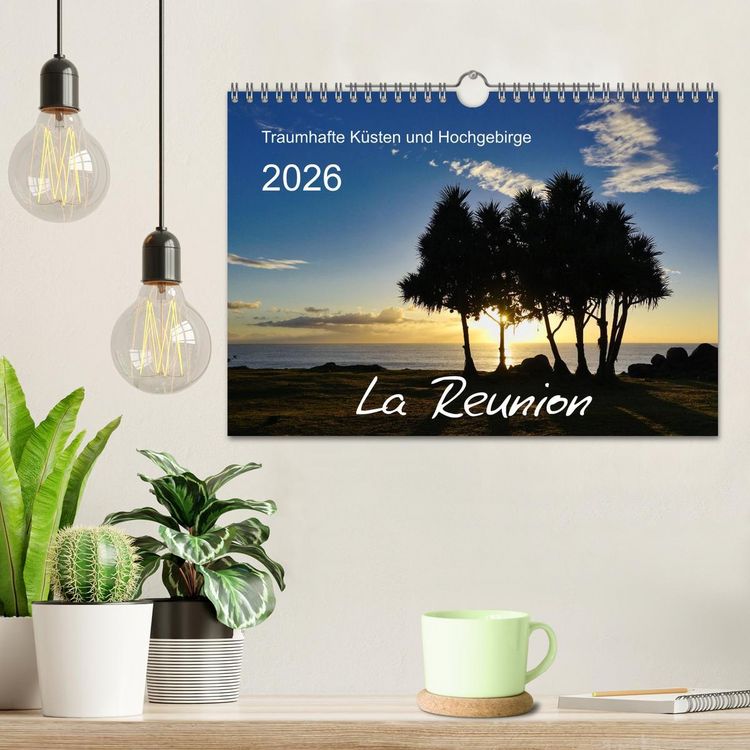 Produktbild: La Reunion - Traumhafte K&uuml;sten und Hochgebirge (Wandkalender 2026 DIN A4 quer), CALVENDO Monatskalender