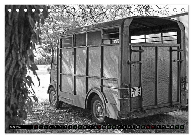 Produktbild: Citro&euml;n HY eine Legende in Schwarzwei&szlig; (Tischkalender 2026 DIN A5 quer), CALVENDO Monatskalender