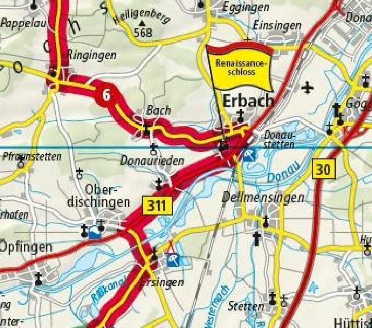 Produktbild: Publicpress Motorradkarte Schw&auml;bische Alb 1:200.000