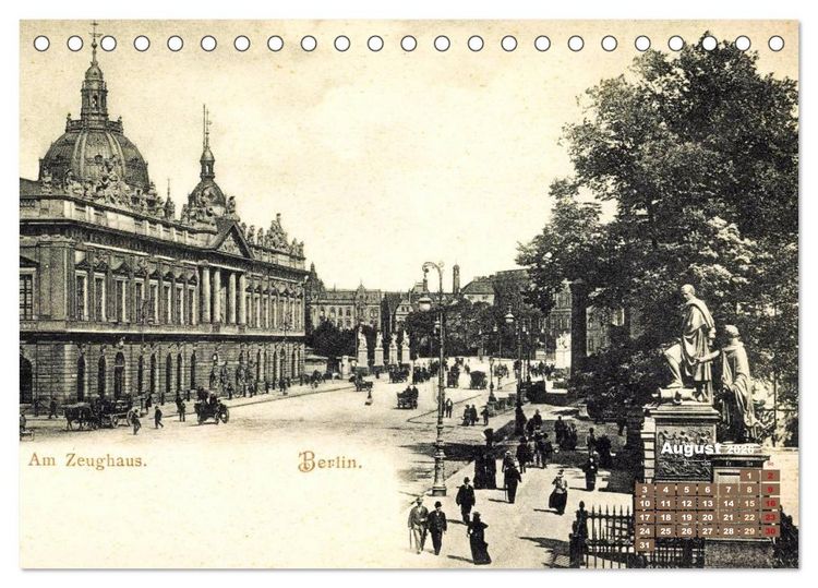 Produktbild: Gr&uuml;&szlig;e aus Berlin &ndash; Die Stadt in historischen Ansichten (Tischkalender 2026 DIN A5 quer), CALVENDO Monatskalender