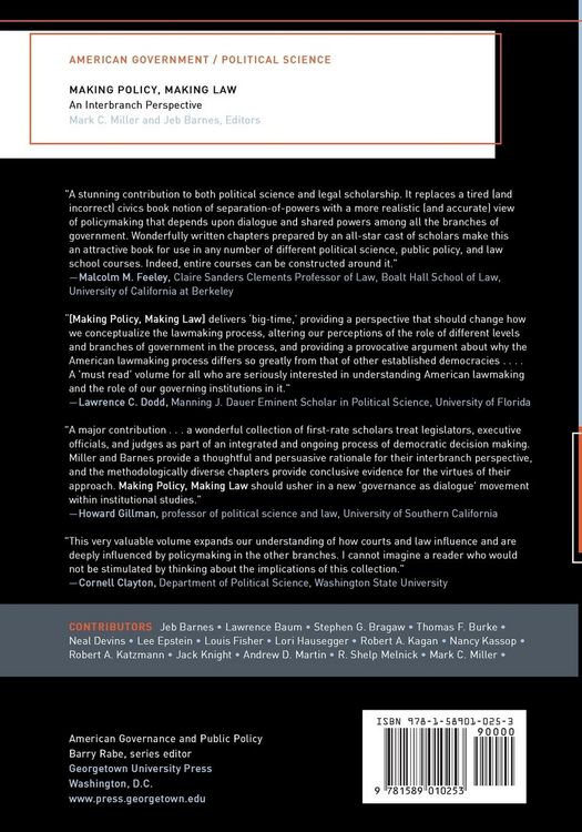 Produktbild: Making Policy, Making Law