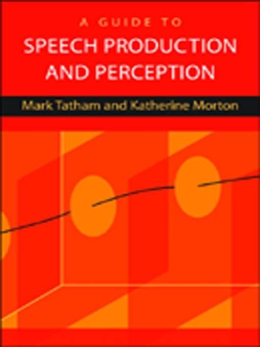 Produktbild: Guide to Speech Production and Perception