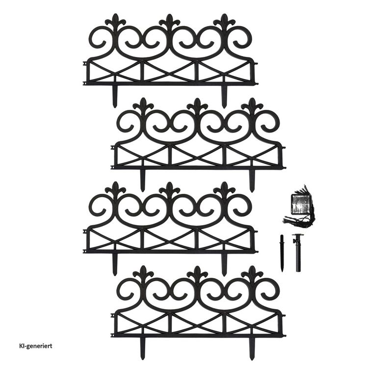 Produktbild: HTI-Living Rasenkante 240 cm mit Solarlichterkette Rasenkante 240 cm mit Solarlichterkette