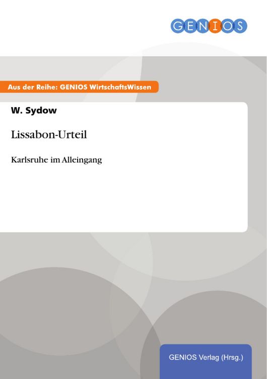 Produktbild: Lissabon-Urteil