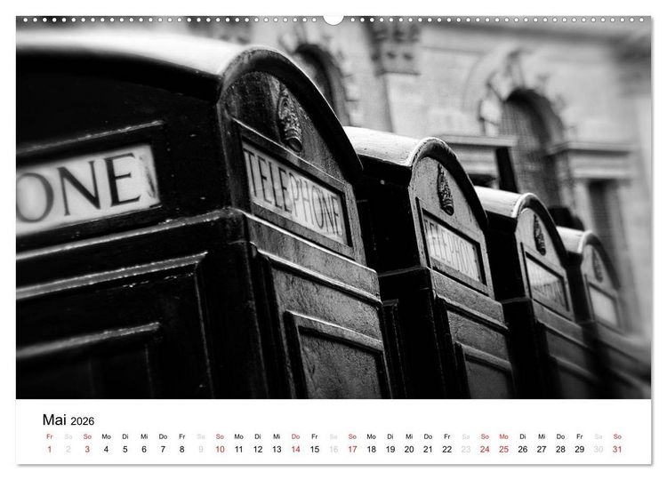 Produktbild: London (hochwertiger Premium Wandkalender 2026 DIN A2 quer), Kunstdruck in Hochglanz