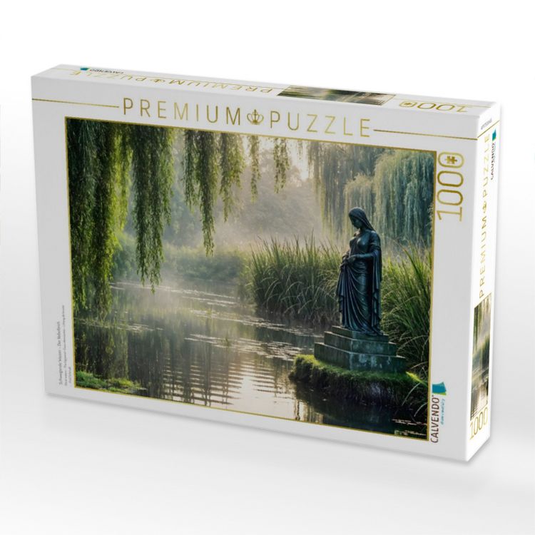 Produktbild: CALVENDO Puzzle Schweigende Wasser - Der Nebelteich | 1000 Teile Lege-Gr&ouml;&szlig;e 64x48cm Foto-Puzzle f&uuml;r gl&uuml;ckliche Stunden