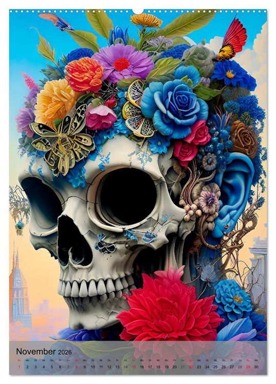 Produktbild: Beautiful Death (Wandkalender 2026 DIN A2 hoch), CALVENDO Monatskalender