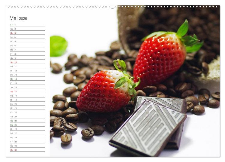 Produktbild: Kaffee-Pause Terminkalender (hochwertiger Premium Wandkalender 2026 DIN A2 quer), Kunstdruck in Hochglanz