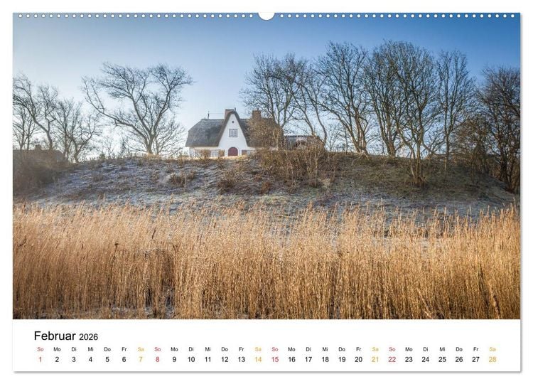 Produktbild: Sylter Friesenh&auml;user (hochwertiger Premium Wandkalender 2026 DIN A2 quer), Kunstdruck in Hochglanz