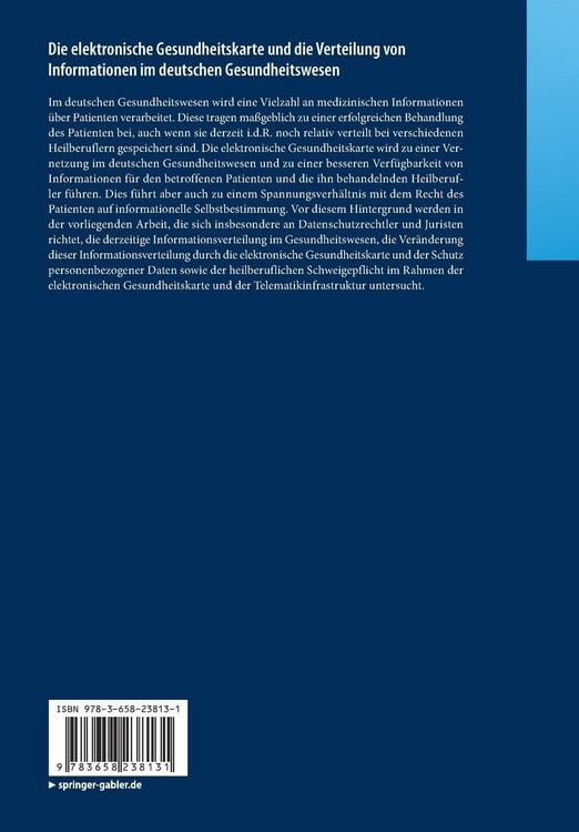 Produktbild: Die elektronische Gesundheitskarte und die Verteilung von Informationen im deutschen Gesundheitswesen