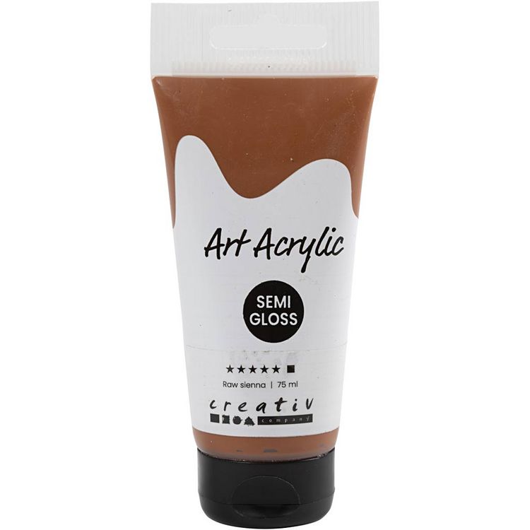 Produktbild: Creativ Company Acrylfarbe, Mattgl&auml;nzend, Deckend, Sienna, 75 ml/ 1 Fl.