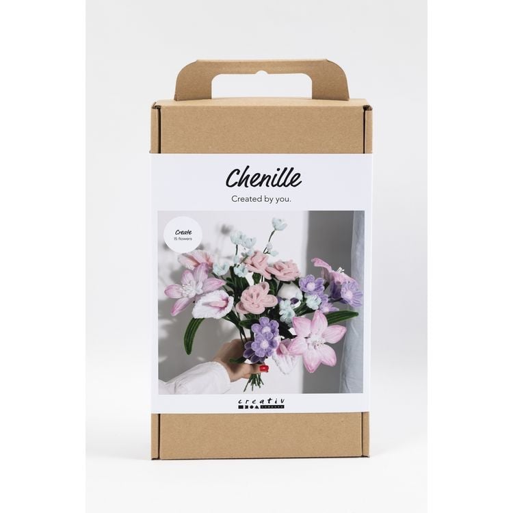 Produktbild: Creativ Company Kreativ Set Blumen aus Pfeifenreinigern, Blumen, Pastellfarben