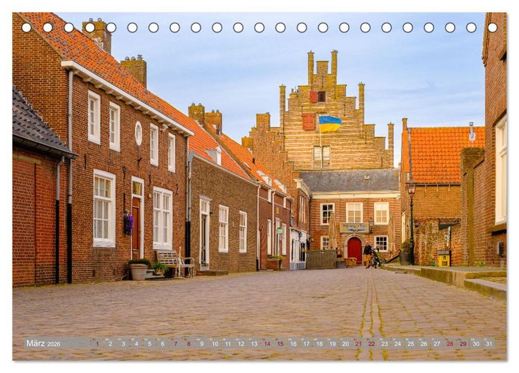 Produktbild: Ein Blick auf Veere in Zeeland (Tischkalender 2026 DIN A5 quer), CALVENDO Monatskalender