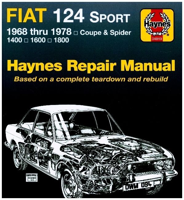 Produktbild: Fiat 124 Sport Coupe & Spider (1968-1978) Haynes Repair Manual (USA)