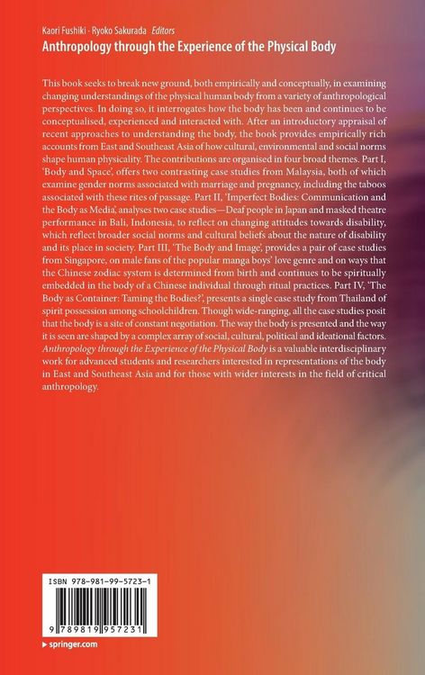 Produktbild: Anthropology through the Experience of the Physical Body