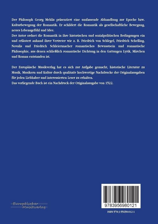Produktbild: Die deutsche Romantik