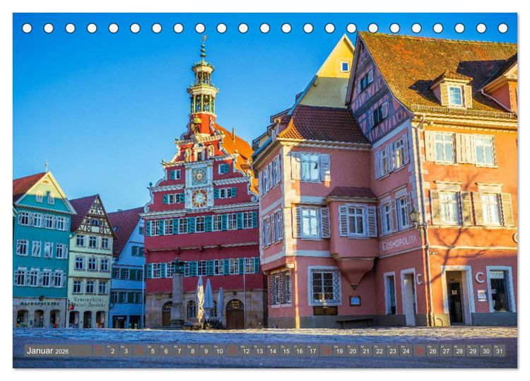Produktbild: Historisches Esslingen am Neckar 2026 (Tischkalender 2026 DIN A5 quer), CALVENDO Monatskalender