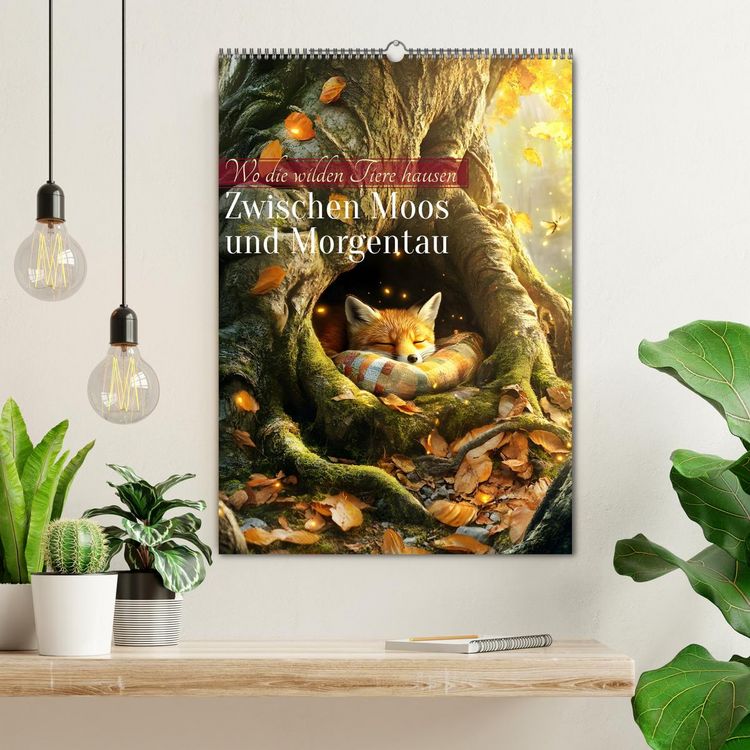Produktbild: Zwischen Moos und Morgentau (Wandkalender 2026 DIN A2 hoch), CALVENDO Monatskalender
