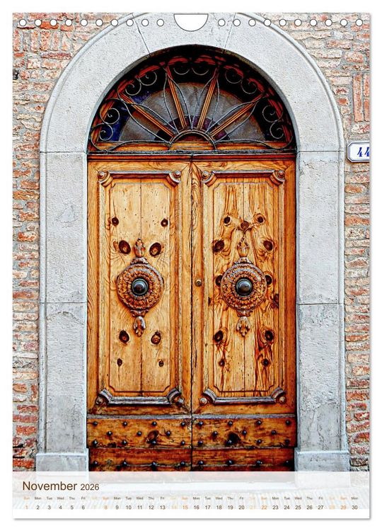 Produktbild: Umbrian Doorways (Wall Calendar 2026 DIN A4 portrait), CALVENDO 12 Month Wall Calendar