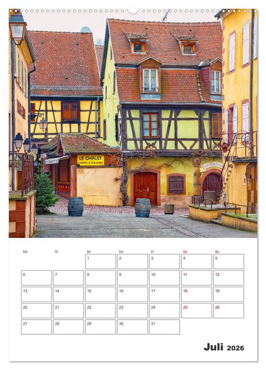 Produktbild: Riquewihr - Urlaubsplaner (hochwertiger Premium Wandkalender 2026 DIN A2 hoch), Kunstdruck in Hochglanz