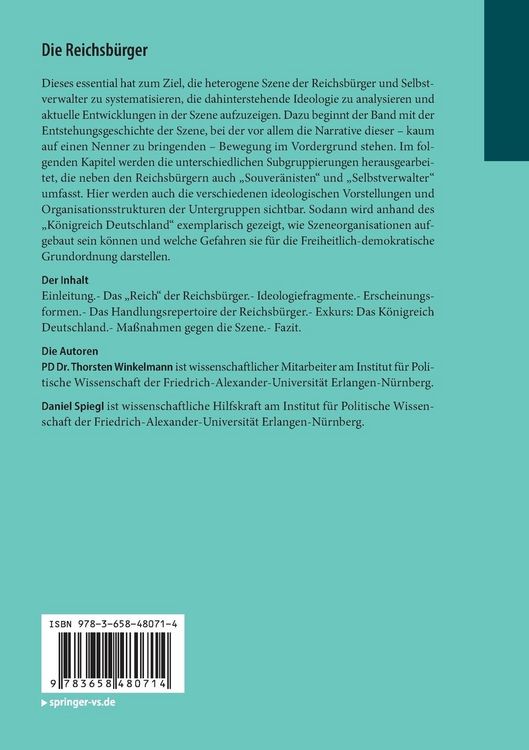 Produktbild: Die Reichsb&uuml;rger