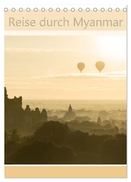 Produktbild: Reise durch Myanmar (Tischkalender 2026 DIN A5 hoch), CALVENDO Monatskalender