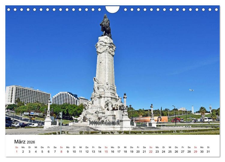 Produktbild: LISSABON und die Atlantikk&uuml;ste (Wandkalender 2026 DIN A4 quer), CALVENDO Monatskalender