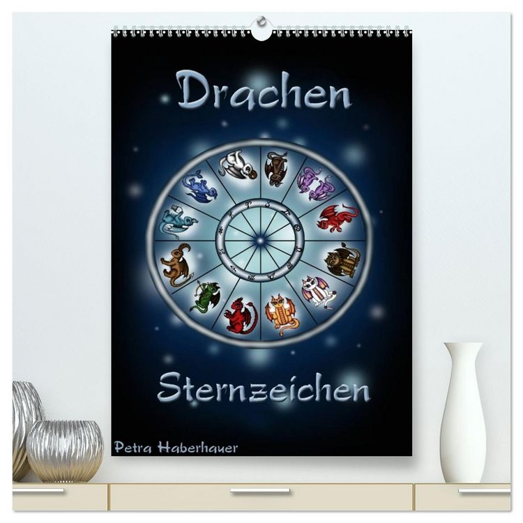 Produktbild: Drachen-Sternzeichen (hochwertiger Premium Wandkalender 2026 DIN A2 hoch), Kunstdruck in Hochglanz