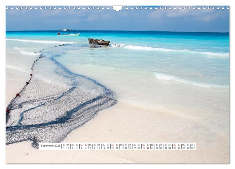 Produktbild: Sansibar - Sonne, Sand, Meer (Wandkalender 2026 DIN A3 quer), CALVENDO Monatskalender