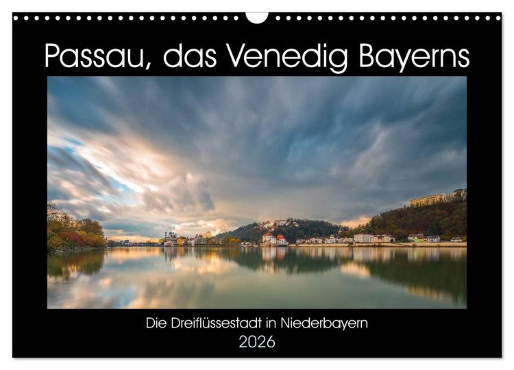 Produktbild: Passau, das Venedig Bayerns (Wandkalender 2026 DIN A3 quer), CALVENDO Monatskalender