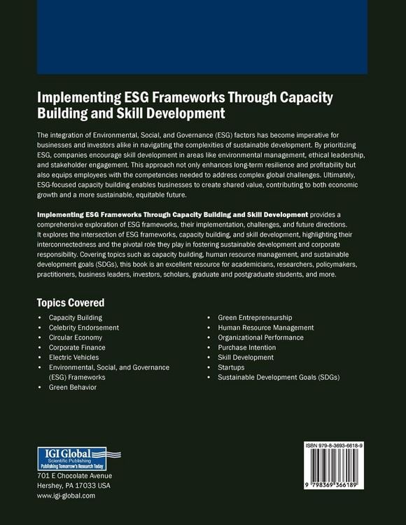 Produktbild: Implementing ESG Frameworks Through Capacity Building and Skill Development