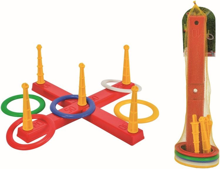 Produktbild: Kreuz-Ringwurfspiel mit 5 Ringen