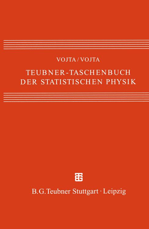 Produktbild: Teubner-Taschenbuch der statistischen Physik