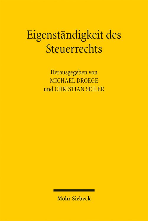 Produktbild: Eigenst&auml;ndigkeit des Steuerrechts