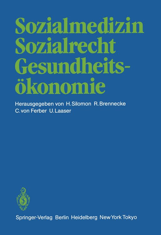 Produktbild: Sozialmedizin Sozialrecht Gesundheits&ouml;konomie