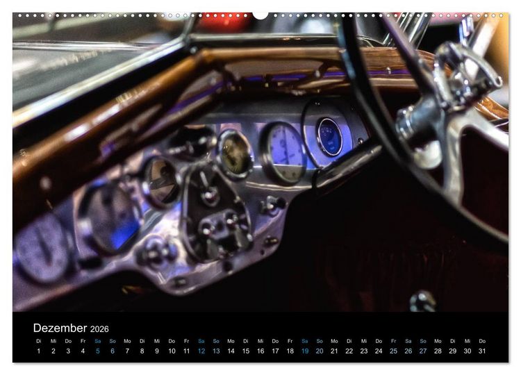 Produktbild: CLASSIC COCKPITS - Funktionale Kunstwerke aus einer anderen Zeit (hochwertiger Premium Wandkalender 2026 DIN A2 quer), Kunstdruck in Hochglanz