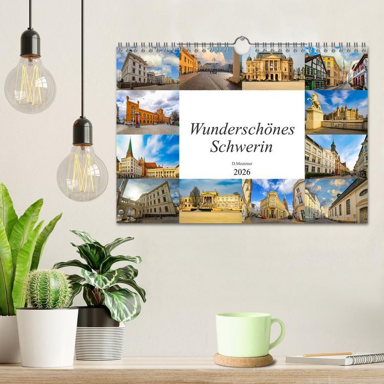 Produktbild: Wundersch&ouml;nes Schwerin (Wandkalender 2026 DIN A4 quer), CALVENDO Monatskalender