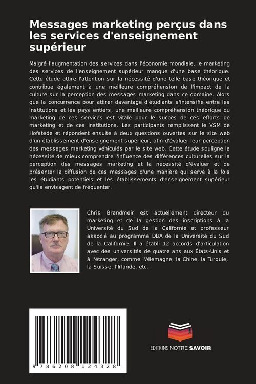 Produktbild: Messages marketing per&ccedil;us dans les services d'enseignement sup&eacute;rieur