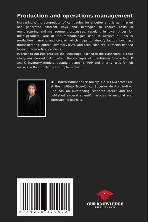 Produktbild: Production and operations management