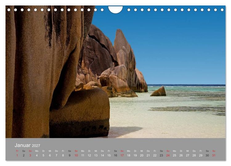 Produktbild: Seychellen (Wandkalender 2027 DIN A4 quer), CALVENDO Monatskalender