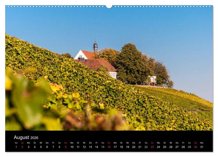 Produktbild: Sommerach - Perle der Mainschleife (hochwertiger Premium Wandkalender 2026 DIN A2 quer), Kunstdruck in Hochglanz