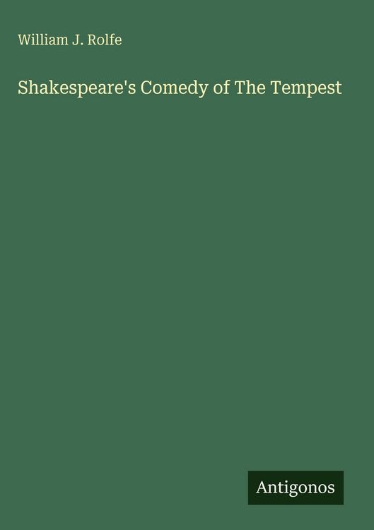Produktbild: Shakespeare's Comedy of The Tempest