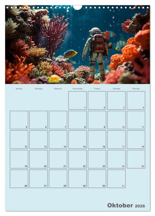 Produktbild: Schiffe, Fische und Piraten (Wandkalender 2026 DIN A3 hoch), CALVENDO Monatskalender