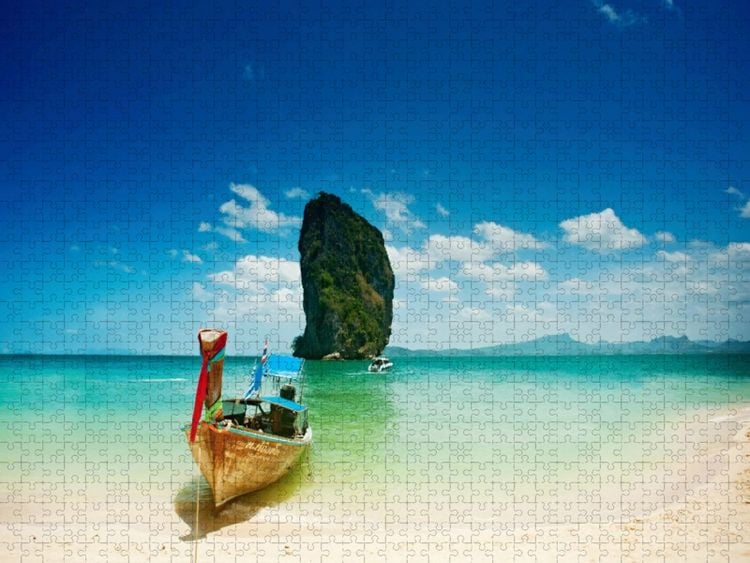 Produktbild: CALVENDO Puzzle Ein Motiv aus dem Kalender Sehnsuchtsland Thailand | 1000 Teile Lege-Gr&ouml;&szlig;e 64x48cm Foto-Puzzle f&uuml;r gl&uuml;ckliche Stunden